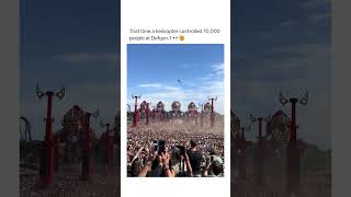 The helicopter trying to keep up 😭 #edm #electronicdancemusic #rave #festival #defqon1