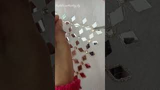 Trending Mirror Work Outfit Recreate#mirrorwork#mirrorworkembroidery #mirrorworksuit#trendingoutfit