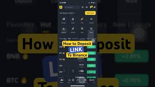 How to Deposit Link to Binance spot wallet #crypto #binance #Link