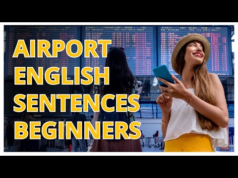 Airport English Sentences for Beginners | Travel Vocabulary & Conversation