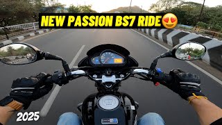 Riding 2025 Passion Plus BS7 OBD-2B🔥| Hero Passion 100CC Ride |