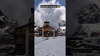 Avalanche storm at kedarnath temple 😳 #kedarnath #avalanche #kedarnathfloods #travel #shorts #storm