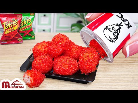 So Crispy Miniature KFC Takis Chicken Nugget Recipe | ASMR Cooking Mini Food