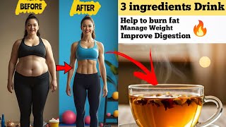 Magical Herbal Tea for weight loss 😱 | Homemade Herbal Drink #weightloss 