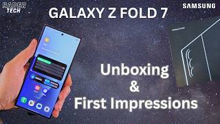 Unboxing and Initial Comparision to Z Fold 6 | Samsung Galaxy Z Fold 7