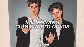 full featured cute cut pro on ios | tutorial