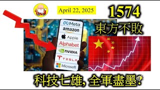 科技七雄, 全軍盡墨? [第1574集] 美國股市，被特朗普搞到內傷，投資者損失慘重，開始擔心「科技七雄」沒頂。我還是那一句，它們不容易被取代，只是貿易戰，令到大家暫時缺乏信心，唯有等待吧！