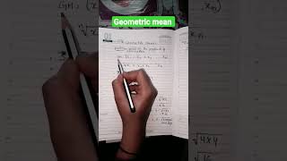 geometric mean Statistics #commerce #netjrf #shorts #ugcnet #statistics #paper2 #2024 #youtubeshorts