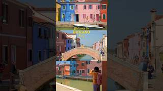 Beautiful, colorful Burano Island in Venice, Italy! #italytravel #shortswithcamilla #cinematicvideo