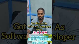 Celebrating Andrew successful completion the Full Stack Intern course  Besant Technologies SIRUSERI
