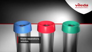 Iris 'Metallic Look' Waste Management Solution from Vileda Professional