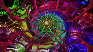 SPIDERWEB TWISTER OF COLORS BACKGROUND LOOP