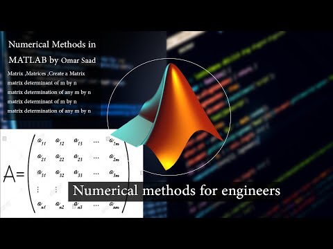 Numerical method lesson 3 ,Matrix determinant,transpose,inverse, حساب المحددة وتبديل المصفوفة,معكوس
