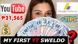 MAGKANO SAHOD KO SA YOUTUBE + TIPS FOR ASPIRING YOUTUBERS!