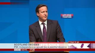 英国首相卡梅伦深情演讲挽留苏格兰 高清 cameron urges scotland to stay in UK