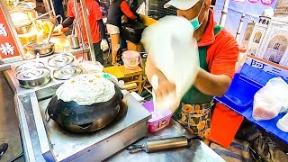 精彩的甩餅技巧！印度甩餅！大慶夜市-台中美食(Amazing Roti prata！Daqing Night Market,Taiwanese street food