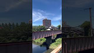 Walking over a river bridge #bridgewalk #riverbridge #naturewalk #calmvibes #relaxingview