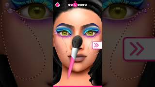 DIY Makeup Artist game | DIY Makeup salon #shorts  #diygame #makeupgames  #salongame