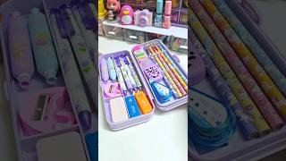 Filling my pencil box with cute stationery ✨️ 💕 #cute #asmr #stationery #shorts #youtubeshorts