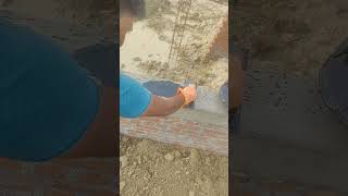 Applying Bitumen on DPC #construction #civilengineering #bitumen #sitework #dpc #waterproofing