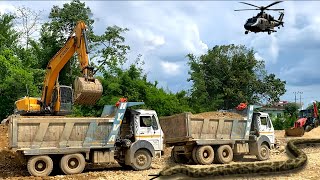 Excavator Soil Loading Truck | JCB Video | Excavator video | Truck video | backhoe video | 3cc toys