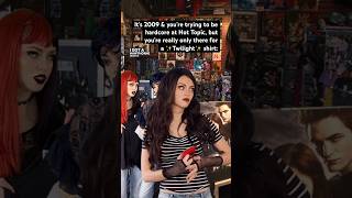 Trying to be hardcore at Hot Topic in the #2000s, but you’re really just a Twilight poser #nostalgia