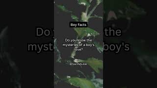 Do you know the mysteries of a boy's love?#shorts #psychologyfacts #ForBoys #BoyTips #HeartReBuilder