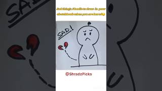 Cute Easy Doodle Drawing💗#shorts #youtubeshorts #doodleart #trickart #easydrawing #cutedoodles #sad
