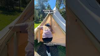 Glamping near Yellowstone National Park! #travel #glamping #yellowstone