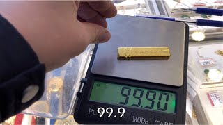 上门收根金条，验金工具都忘带，看看收回来金条可会出问题
