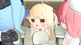 Kanade got stuck between miComet and begun to fidget a lot.【さくらみこ/星街すいせい/音乃瀬奏/ホロライブ切り抜き】【3Dアニメ】