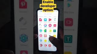 #short #developeroption enable developer option