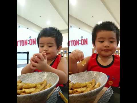 Dandan enjoying his food