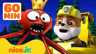 Rubble Stops a Creepy Spider! 🕷️ w/ PAW Patrol Chase & Rocky | 1 Hour Compilation | Rubble & Crew
