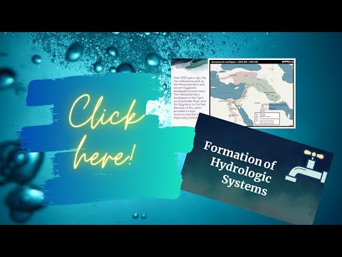 Formation of Hydrologic Systems