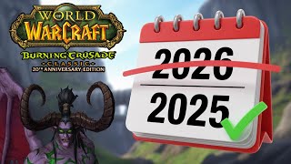 TBC IS COMING Sooner Than You Think | WoW Classic TBC Release Date
