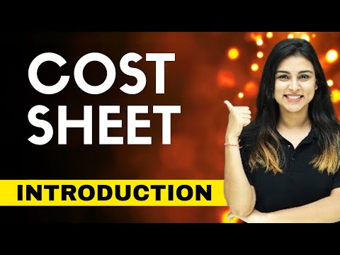 #1 Introduction to Cost Sheet | Specimen of Cost Sheet | BCOM BBA