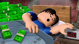 He WOKE UP With A BILLION Dollars! (A Roblox Movie)