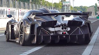 Pagani Huayra R with UNRESTRICTED Exhaust SOUND | 9000rpm NA V12 Engine | Start Up, Revs & More!