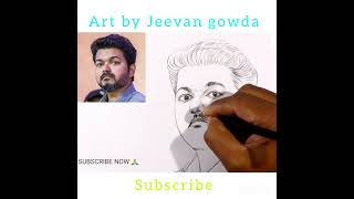 VIJAY Thalapathi drawing #viral #drawing #art #vijaythalapathy #drawingtutorial #viral #drawpicture