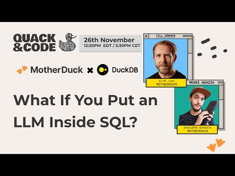 What if you put an LLM inside SQL ?