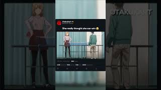 She really thought she can win 😂 #anime #animememes #animeedits #shorts