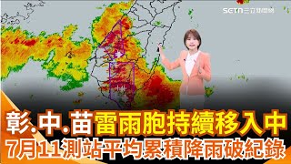 豪雨還沒下完！三地門雨量全台之冠 土石流暴衝淹進民宅 高雄六龜土石流崩落 里長急求助重機械搶通！彰化.台中.苗栗雷雨胞持續移入中 ｜三立新聞網 SETN.com
