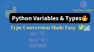 Variables, Data Types & Type Casting in Python 🐍 (With Examples)