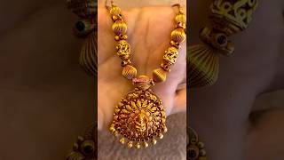 👌only 19 grams gold necklace design/Simple antique necklace💫 #ytshorts #necklace #2023 model #shorts