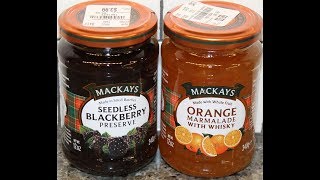 Mackays Seedless Blackberry Preserve and Orange Marmalade with Whisky Review