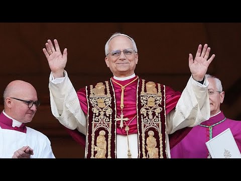Pope Leo XIV addresses Vatican crowd as new leader of the Catholic Church