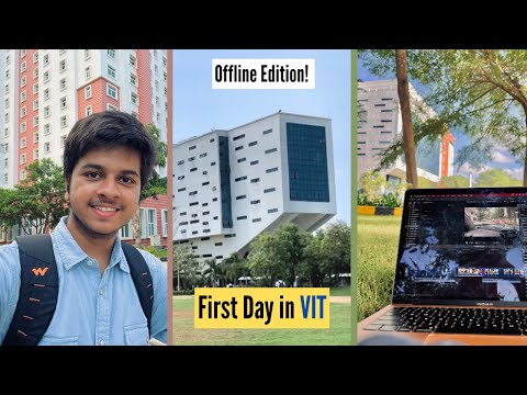 First Day of Offline College in VIT Chennai ❤️‍🔥 #vitchennai