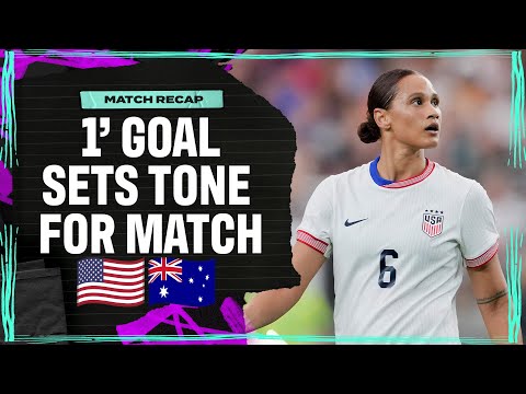 Blink & you'd missed Lynn Biyendolo's 1' GOAL! 🥅 🤯 | USWNT vs. Australia I Attacking Third