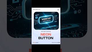 💡HTML Neon Button Effect – Glowing UI Magic! ✨ #Shorts #ytshorts #viralvideo #shortsfeed